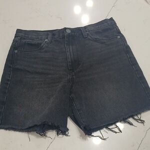 Blank NYC Charcoal Denim Shorts Gentle Used Sz 26
